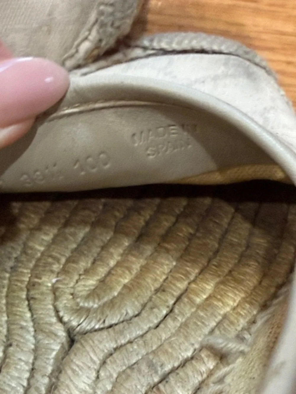 Authentic Gucci GG Canvas Slip-On Espadrilles size 38.5